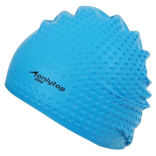 Шапочка для плавания массажная силиконовая ONLITOP Swim, для длинных волос, цвета микс, обхват 54-60 см
