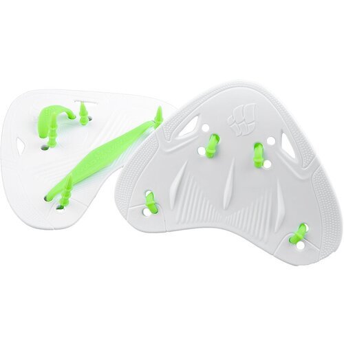 Лопатки для плавания MAD WAVE Finger Pro , White/Green