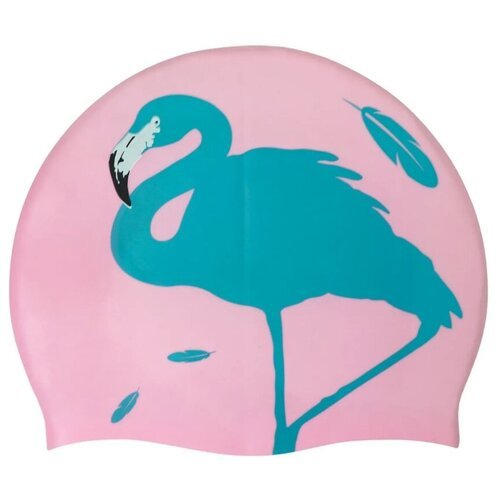 Шапочка для плавания ELOUS детская, силикон (фламинго розовый) EL008