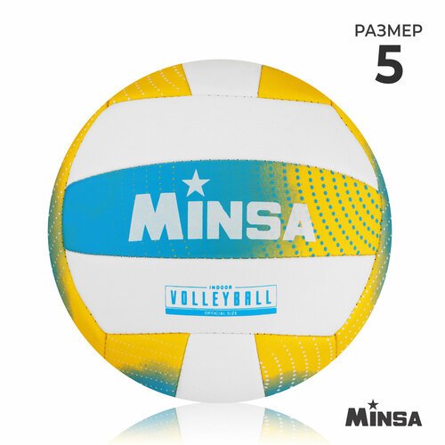Мяч волейбольный MINSA, PU, машинная сшивка, 18 панелей, р. 5