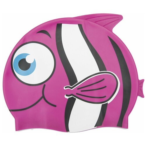 Шапочка для плавания силиконовая Dobest 'рыбка' Ys (розовая)