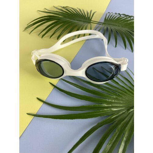 Очки для плавания Elous (беруши + футляр), плавательные очки для подростков и взрослых для бассейна, черно-белый