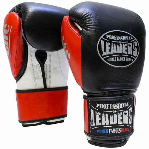 Перчатки боксерские LEADERS LiteSeries BK/RD, 20 унций