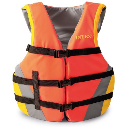 Спасательный жилет Intex с69681, размер one size, 70 кг, оранжевый