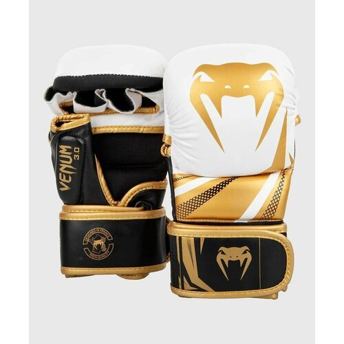 Перчатки для ММА Venum Sparring Gloves Challenger 3.0 S белый, черный, золотой