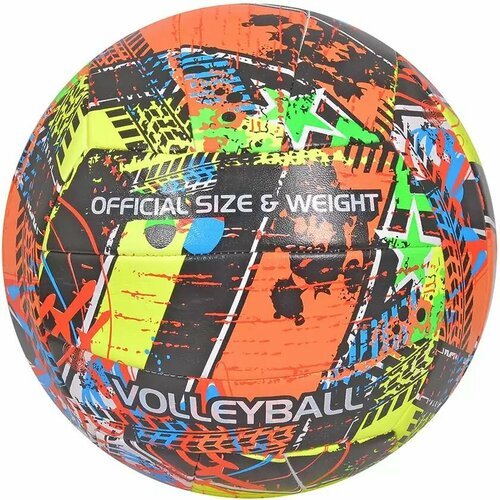 Мяч волейбольный 3-х слойный размер 5, PU, машинная сшивка,18 панелей,333 г.