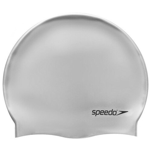 Шапочка для плавания SPEEDO Plain Flat Silicone Cap , арт.8-709911181, серебристый, силикон