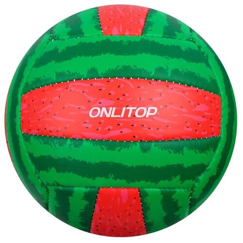 Волейбольный мяч ONLITOP Арбуз зеленый/красный