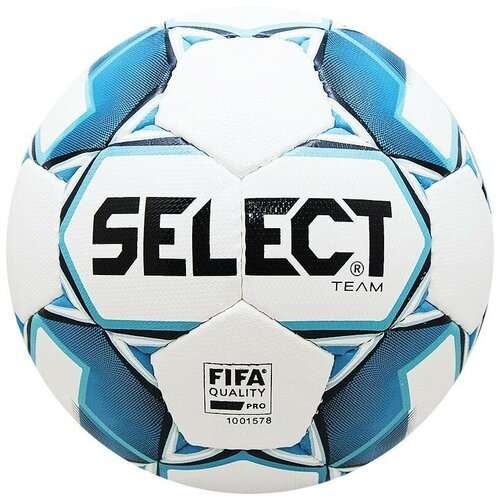 Мяч Select футбольный Select Team FIFA 2019, 5, белый, профессиональный, ручная сшивка