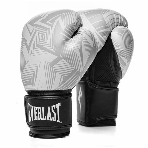 Боксерские перчатки тренировочные Everlast Spark - Белая геометрия (12 oz)