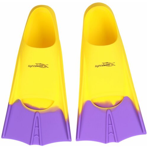 Ласты для плавания детские Training fins Light Swim LSF11 (CH) Желтый/Фиолетовый, р. 33-35