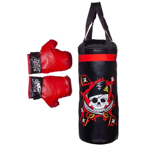 Набор для бокса Junfa toys Пират, черный/красный