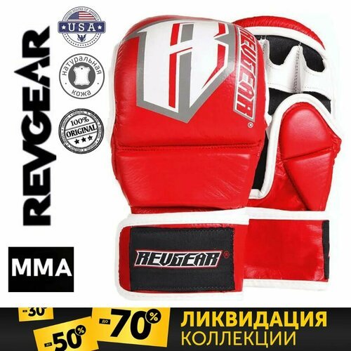 Перчатки для мма тренировочные REVGEAR MMA TRAINING GLOVES красные, L