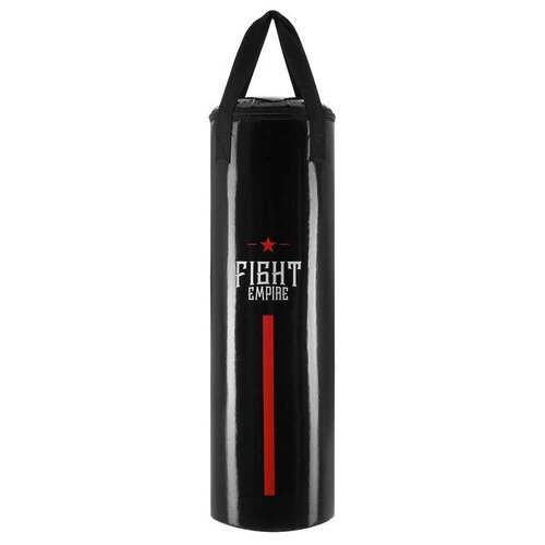 Мешок боксёрский FIGHT EMPIRE, на ленте ременной, чёрный, 80 см, d=25 см, 15 кг