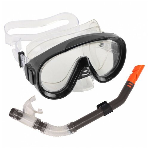 Набор для плавания E39246-4 юниорский маска+трубка (ПВХ) (черный)