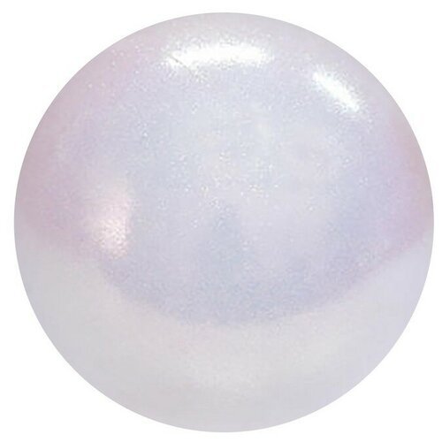 Мяч гимнастический PASTORELLI New Generation GLITTER, 18 см, FIG, цвет белый голографический HV./В упаковке шт: 1