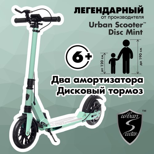 Городской самокат Urban Scooter Disk 2024, коричневый