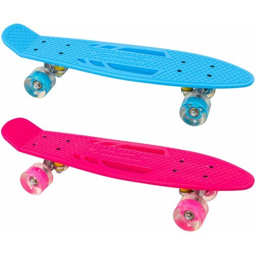 Cкейтборд детский Navigator для девочек, пенни борд со светящимися полиуретановыми колесами, алюминиевыми траками, скейт с двумя ручками для переноски
