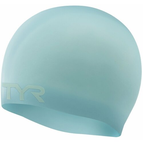 Шапочка для плавания Tyr Wrinkle Free Silicone Cap, светло-голубой