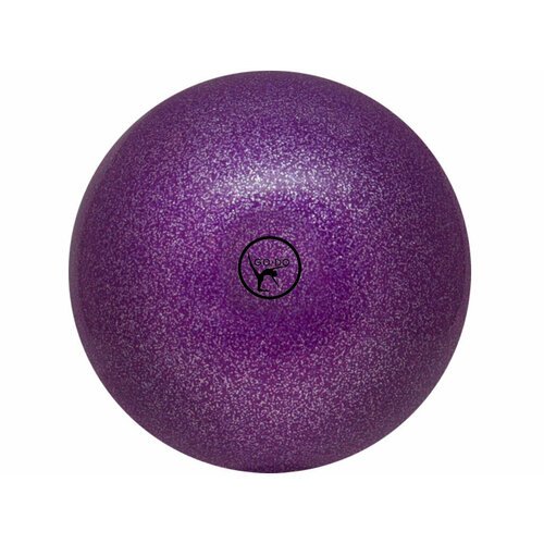 Мяч для художественной гимнастики GO DO. Диаметр 15 см. Цвет: фиолетовый с глиттером. Производство: Россия.