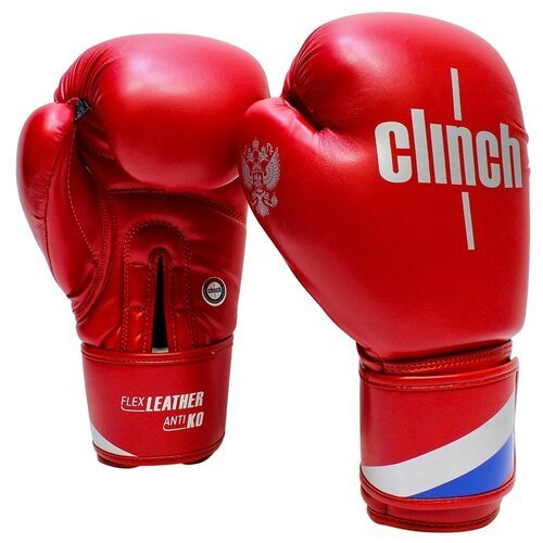 Боксерские перчатки Clinch Olimp New - красные, 10 унций