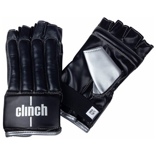 Перчатки снарядные (Шингарты) Clinch Bag Gloves Cut Finger черно-серебристые (размер XS, ) XS
