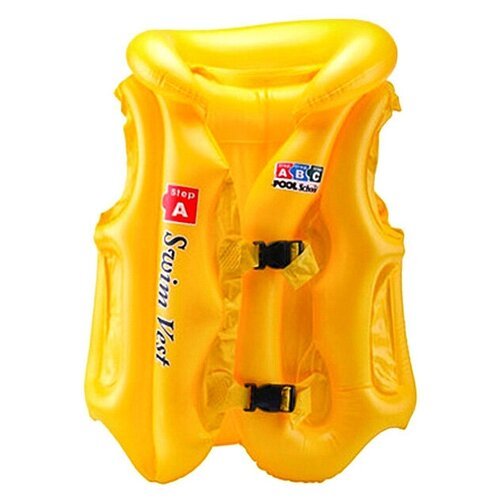 Надувной жилет для плавания (размер L, желтый)