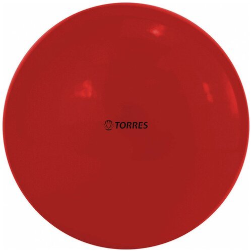 Мяч для художественной гимнастики однотонный TORRES AG-19-03, d19 см, ПВХ, красный
