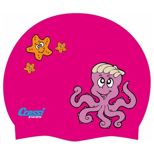 Шапочка для плавания Cressi CAP JR детская (kids) розовая
