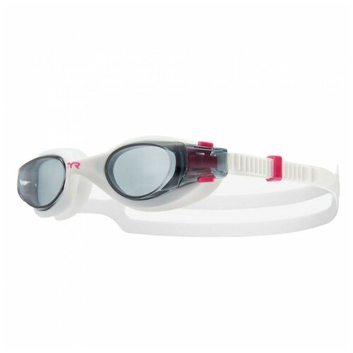 Очки для плавания женские TYR Vesi Femme LGHYBF-072, дымчатые линзы, белая оправа