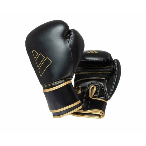 Перчатки боксерские Hybrid 80 черно-золотые (вес 10 унций)