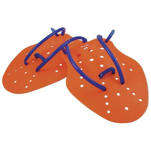 Лопатки для плавания SALVAS, FA040, размер M, оранжевые