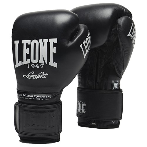 Боксерские перчатки Leone 1947 The Greatest GN111 Black (16 унций)