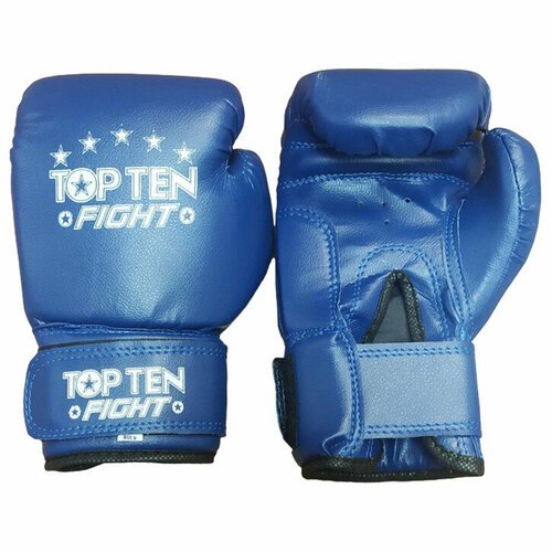 Перчатки боксерские Top Ten 12унц синие, д/бокса ПВХ прочный, напол. пенорезина арт. TN-8В