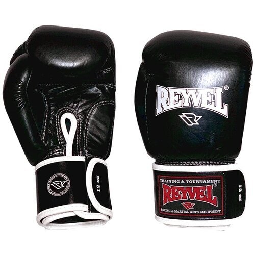 Перчатки боксёрские Reyvel Винил 80 (Чёрные) (14 oz)