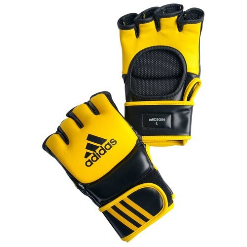 Перчатки adidas ULTIMATE FIGHT ADICSG041 для MMA S желто-черный