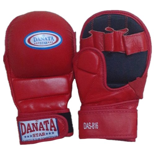 Перчатки для MMA Danata Star Fight, натуральная кожа M красные