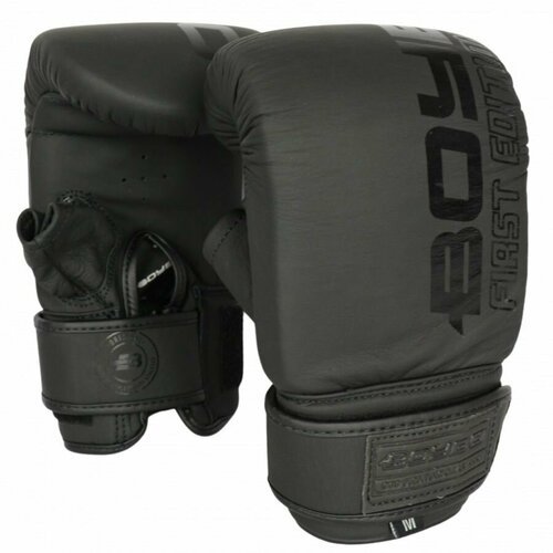 Снарядные перчатки боксерские, для мешка, груши BoyBo First Edition - Черный (XL)