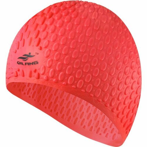 Шапочка для плавания силиконовая Bubble Cap E41535 , красная