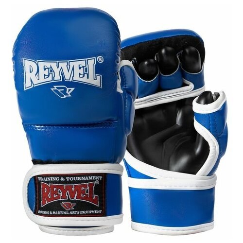 Перчатки ММА тренировочные синии - Reyvel - Синий - S