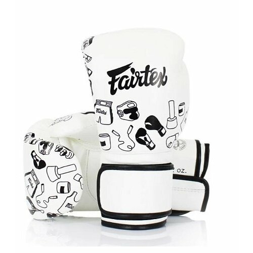 Боксерские перчатки Fairtex Painter BGV14W белый с рисунками