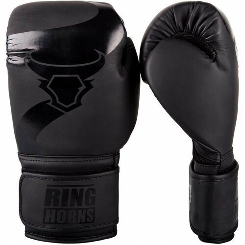 Ringhorns боксерские тренировочные перчатки черные Charger (Полиуретан, Ringhorns, 16 унций, Черный) 16 унций