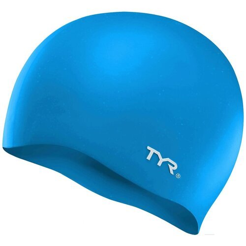 Шапочка для плавания Tyr Wrinkle Free Silicone Cap, синий