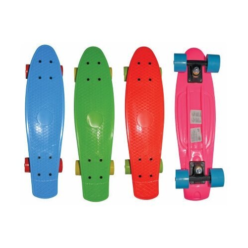 Cкейтборд детский для девочек и мальчиков, пенни борд с колесами PVC и пластиковыми траками, скейт