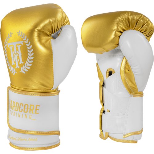 Боксерские Перчатки Hardcore Training 'Revolution Gold/White' 8oz