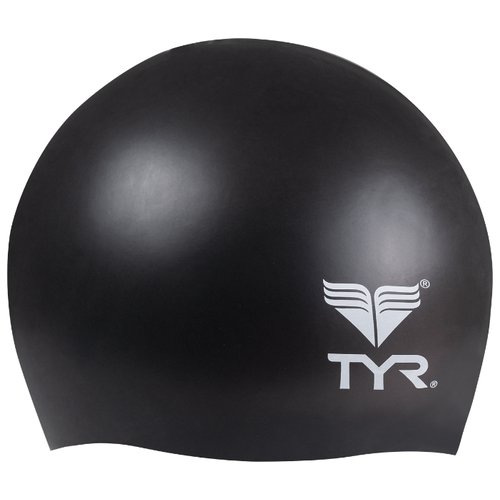 Шапочка плавательная подростковая TYR Wrinkle Free Junior Silicone Cap (100 Белый, O/S)