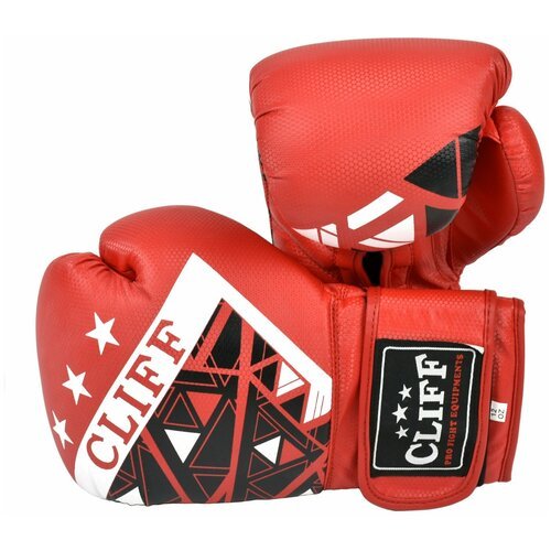 Перчатки боксерские CLIFF AMERICAN CRISTAL FLEX, красный, 8 (oz)