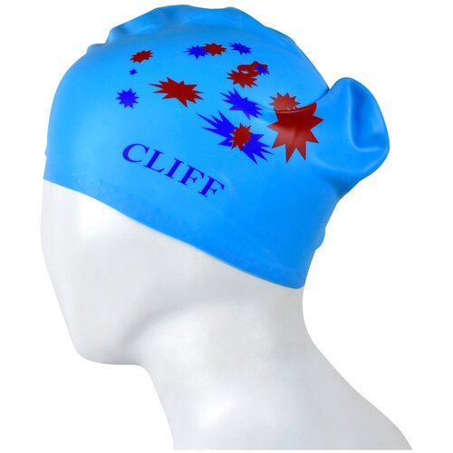 Шапочка для плавания CS13 (для длинных волос) цвет: синий