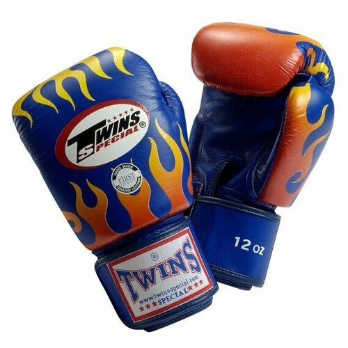 Боксерские перчатки Twins Special FBGV-7 синие (16 унц.)