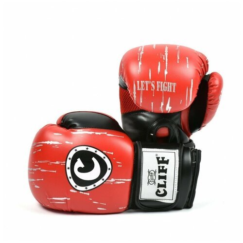 Перчатки боксерские FIGHT STAR (DX) красные, пара 12oz